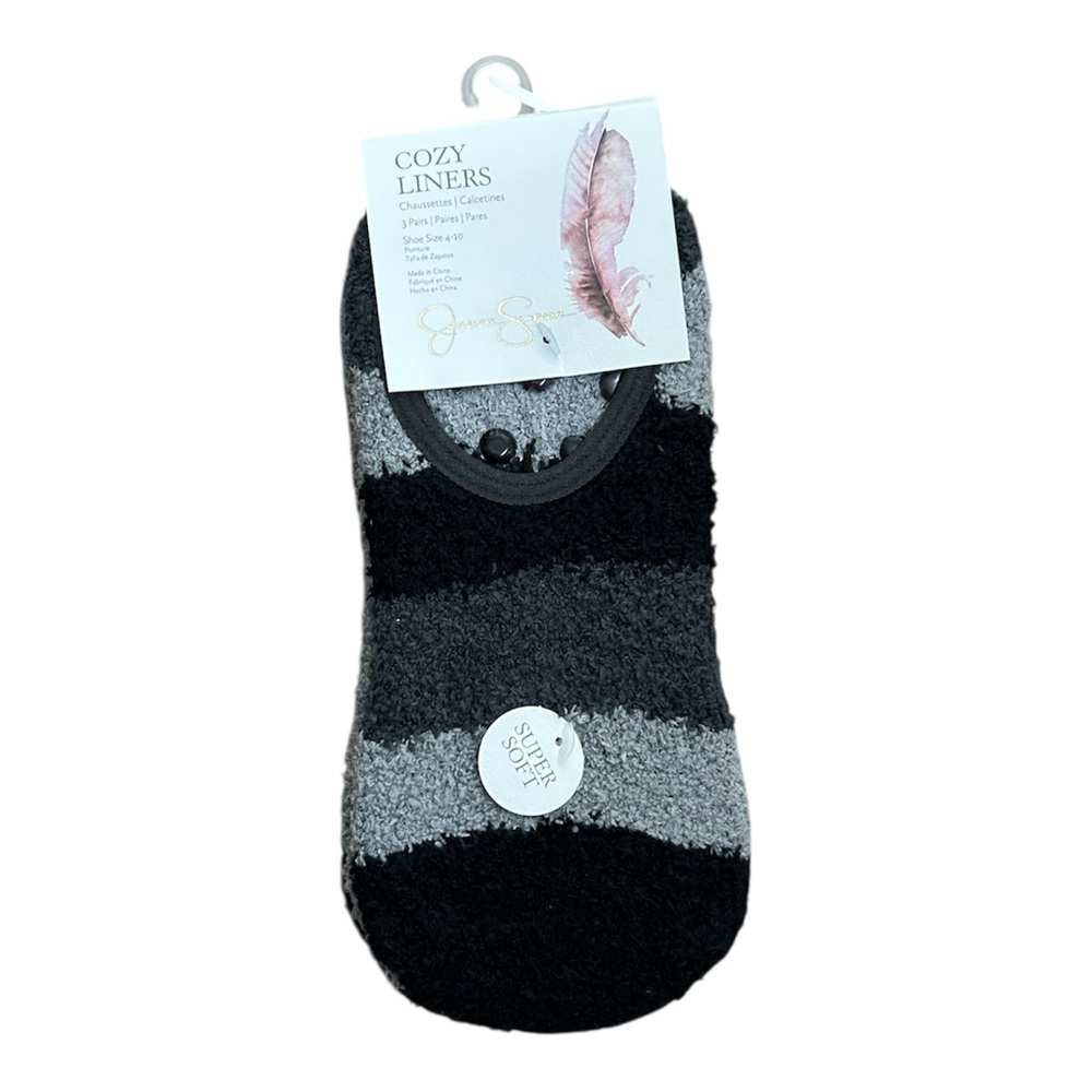 Jessica Simpson Cozy Striped Liners 3-pack NWT